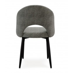 SILLA TAPIZADA DORIS CON EL RESPALDO ABIERTO