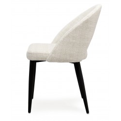 SILLA TAPIZADA DORIS CON EL RESPALDO ABIERTO