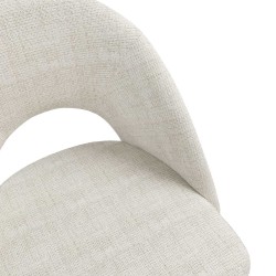 SILLA TAPIZADA DORIS CON EL RESPALDO ABIERTO