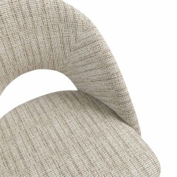 SILLA TAPIZADA DORIS CON EL RESPALDO ABIERTO