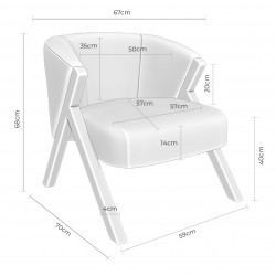 SILLON ACTUAL SINTRA CON PATAS DE MADERA