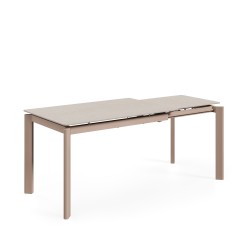 MESA EXTENSIBLE CONSTANCE CON TAPA DE PORCELÁNICO