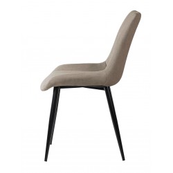 SILLA TAPIZADA METALICA MILA