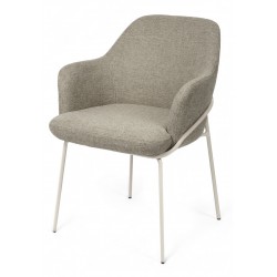 SILLA CON BRAZOS ABIGAIL CON PATAS DE DISEÑO