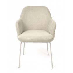 SILLA CON BRAZOS ABIGAIL CON PATAS DE DISEÑO