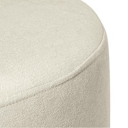 PUFF ANGUS REDONDO CON BASE DE MADERA