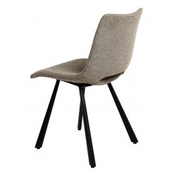 SILLA TAPIZADA BRIANA CON PATAS DE METAL