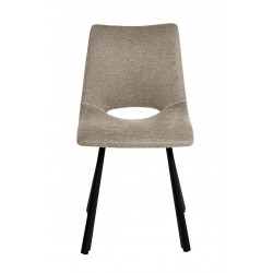 SILLA TAPIZADA BRIANA CON PATAS DE METAL