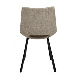 SILLA TAPIZADA BRIANA CON PATAS DE METAL