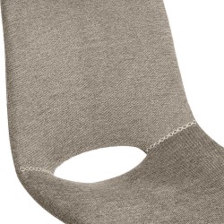 SILLA TAPIZADA BRIANA CON PATAS DE METAL