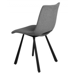 SILLA TAPIZADA BRIANA CON PATAS DE METAL