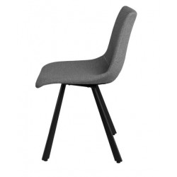 SILLA TAPIZADA BRIANA CON PATAS DE METAL