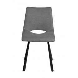 SILLA TAPIZADA BRIANA CON PATAS DE METAL