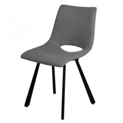 SILLA TAPIZADA BRIANA CON PATAS DE METAL