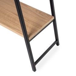 CONSOLA SAMI DE CHAPA ROBLE NATURAL Y PATAS DE METAL