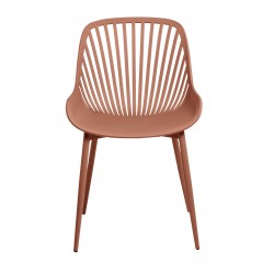 SILLA RANIA DE POLIPROPILENO Y PATAS DE METAL