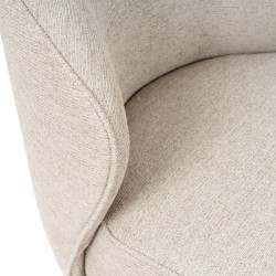 BUTACA HAVANA GIRATORIA TAPIZADA PARA SALÓN DE ESTILO RETRO MODERNO