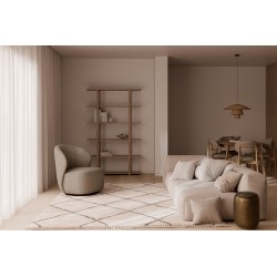 BUTACA HAVANA GIRATORIA TAPIZADA PARA SALÓN DE ESTILO RETRO MODERNO