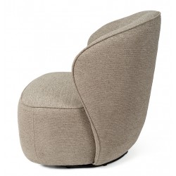 BUTACA HAVANA GIRATORIA TAPIZADA PARA SALÓN DE ESTILO RETRO MODERNO