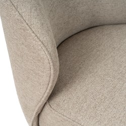 BUTACA HAVANA GIRATORIA TAPIZADA PARA SALÓN DE ESTILO RETRO MODERNO