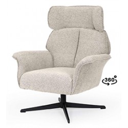 BUTACA LYNN GIRATORIA TAPIZADA CON RESPALDO ALTO PARA SALÓN MODERNO