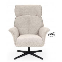 BUTACA LYNN GIRATORIA TAPIZADA CON RESPALDO ALTO PARA SALÓN MODERNO