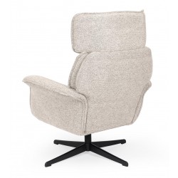 BUTACA LYNN GIRATORIA TAPIZADA CON RESPALDO ALTO PARA SALÓN MODERNO