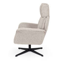 BUTACA LYNN GIRATORIA TAPIZADA CON RESPALDO ALTO PARA SALÓN MODERNO