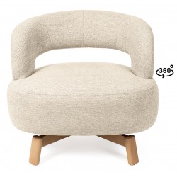 BUTACA BOGOTA GIRATORIA TAPIZADA PARA SALÓN DE ESTILO RETRO MODERNO