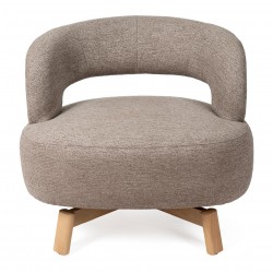 BUTACA BOGOTA GIRATORIA TAPIZADA PARA SALÓN DE ESTILO RETRO MODERNO