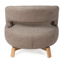 BUTACA BOGOTA GIRATORIA TAPIZADA PARA SALÓN DE ESTILO RETRO MODERNO