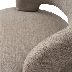 BUTACA BOGOTA GIRATORIA TAPIZADA PARA SALÓN DE ESTILO RETRO MODERNO