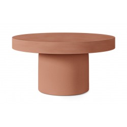 MESA DE CENTRO DONATO DE CEMENTO GFRC EN ACABADO MATE PARA INTERIOR Y EXTERIOR