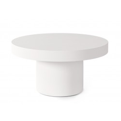 MESA DE CENTRO DONATO DE CEMENTO GFRC EN ACABADO MATE PARA INTERIOR Y EXTERIOR