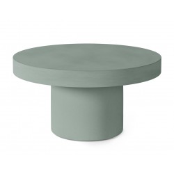 MESA DE CENTRO DONATO DE CEMENTO GFRC EN ACABADO MATE PARA INTERIOR Y EXTERIOR