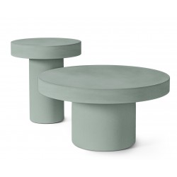 MESA DE CENTRO DONATO DE CEMENTO GFRC EN ACABADO MATE PARA INTERIOR Y EXTERIOR