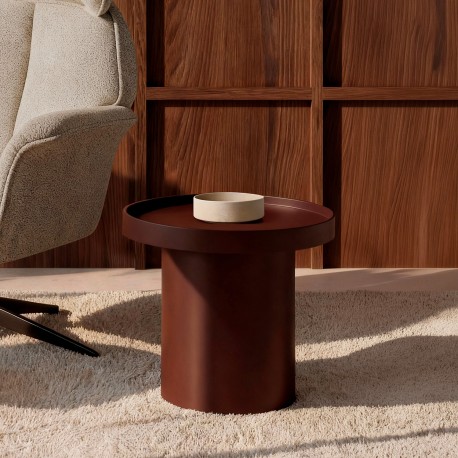 MESA AUXILIAR WARREN 50 DE MDF LACADO PARA SALÓN ESTILO MODERNO