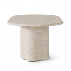 MESA DE COMEDOR LORRAINE DE CEMENTO GFRC ACABADO TRAVERTINO PARA INTERIOR Y EXTERIOR ESTILO CONTEMPORÁNEO