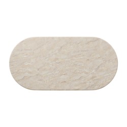 MESA DE COMEDOR LORRAINE DE CEMENTO GFRC ACABADO TRAVERTINO PARA INTERIOR Y EXTERIOR ESTILO CONTEMPORÁNEO