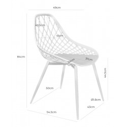 SILLA MODERNA JOSIE DE POLIPROPILENO