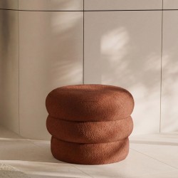 PUFF REDONDO ELLIOT DE TEXTURA SUAVE