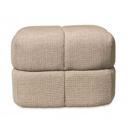 PUFF TROY TAPIZADO ACOLCHADO DE DISEÑO MODERNO