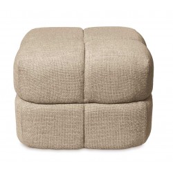 PUFF TROY TAPIZADO ACOLCHADO DE DISEÑO MODERNO