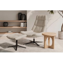 REPOSAPIÉS PARMA TAPIZADO EN POLIÉSTER PARA USO INTERIOR DE ESTILO NÓRDICO