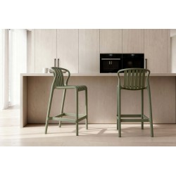 TABURETE DE POLIPROPILENO BASTIAN PARA BARRA DE COCINA ESTILO CONTEMPORÁNEO