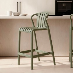 TABURETE DE POLIPROPILENO BASTIAN PARA BARRA DE COCINA ESTILO CONTEMPORÁNEO