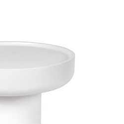 MESA AUXILIAR Y DE CENTRO DE MDF LACADO RODNEY PARA SALÓN DE ESTILO CONTEMPORÁNEO