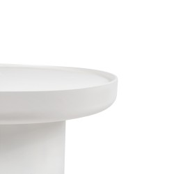 MESA AUXILIAR Y DE CENTRO DE MDF LACADO RODNEY PARA SALÓN DE ESTILO CONTEMPORÁNEO