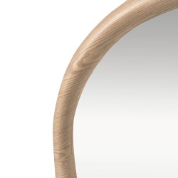 ESPEJO DE PARED CON MARCO DE MADERA BERLÍN PARA RECIBIDOR ESTILO NÓRDICO