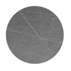 MESA ALTA DE PORCELÁNICO Y METAL LYA PARA COCINA O ZONA DE BARRA ESTILO MODERNO